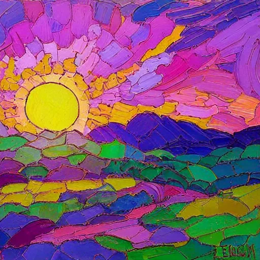 Image similar to sun landscape by erin hanson