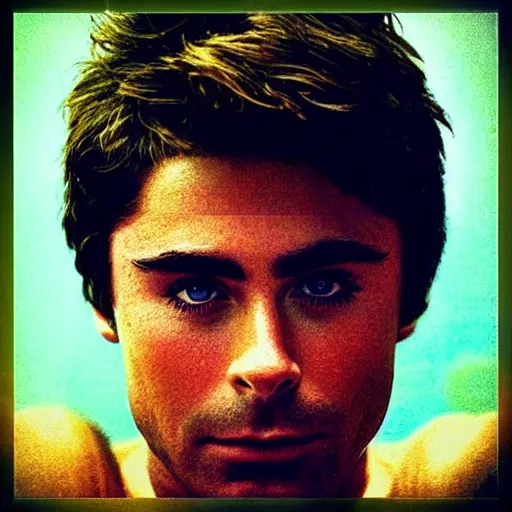 Image similar to “ zac efron retro minimalist portrait by jean giraud, moebius starwatcher, sharp, smooth face, comic, 8 k ”