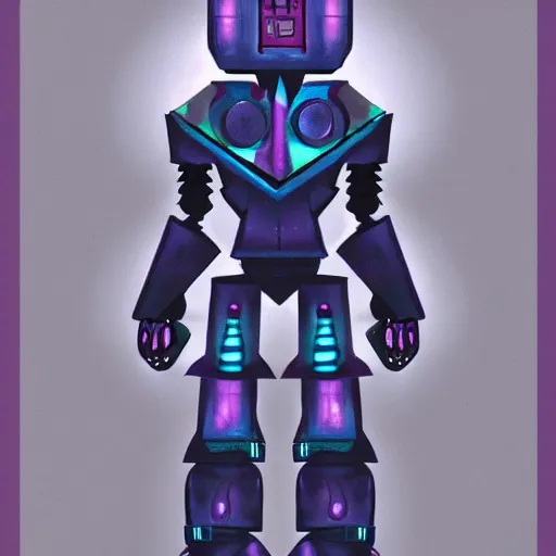 Prompt: robot wizard, concept art