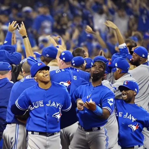 Image similar to The Toronto Blue Jays winning the World Series