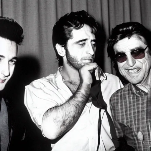 Image similar to young robert deniro with young al pacino and young jack nicholson