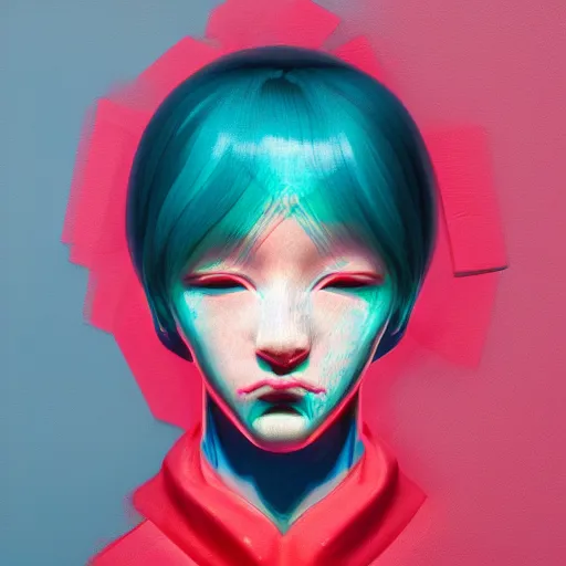 Image similar to abstract 3d female portrait age five by james jean and Jason Chan, rendering, redshift, octane