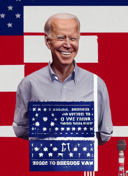 Prompt: biden ( 2 0 2 3 ), steve buscemi portrays united states president joe biden, buscemi, minimalist movie poster, theatrical poster, character actor, fan art, digital art, trending on artstation