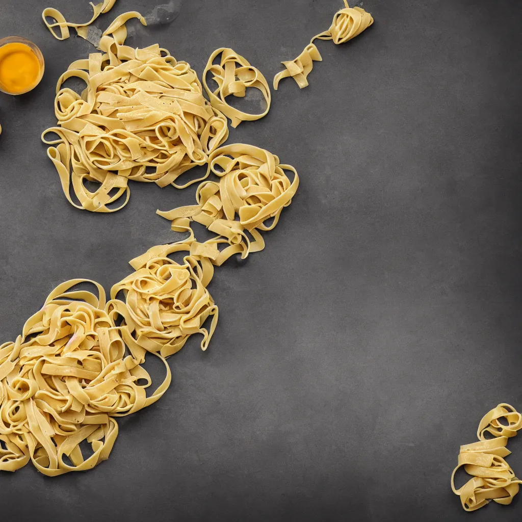 Prompt: tagliatelle pasta texture, 4k