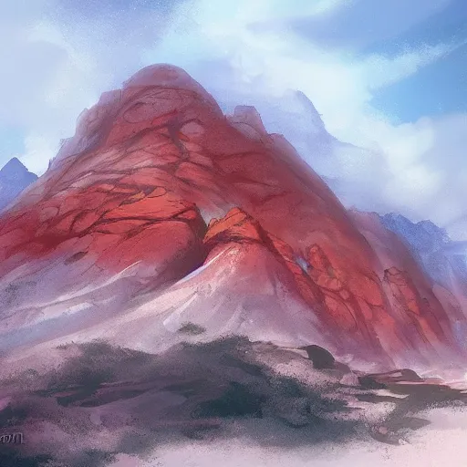 Image similar to red rock mountain by charlie bowater