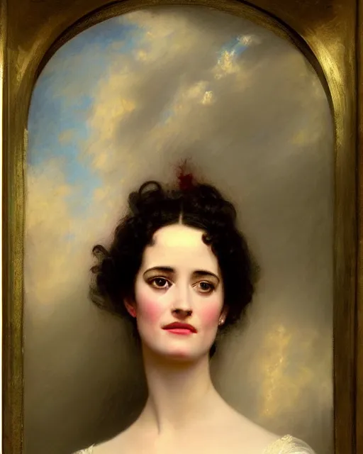 Prompt: accurate portrait en buste of eva green vesper lynd vannessa ives by Hughes Merle, by Pierre Auguste Cot, perfectly detailed eyes, abundant detail