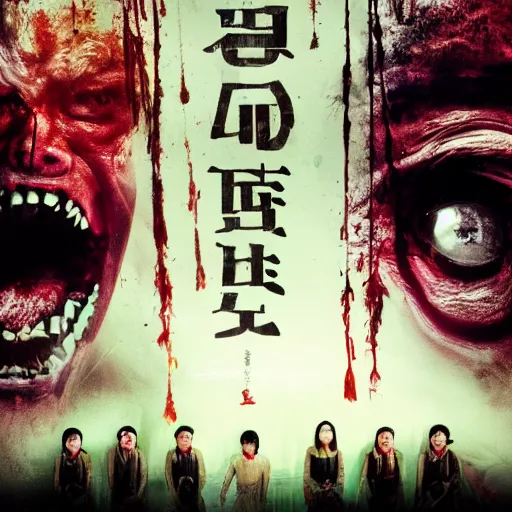 Image similar to 8 k uhd new asian horror movie poster, uhd details