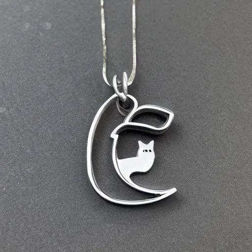 Image similar to cat shape jewelry logo, clear, basic,