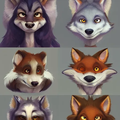 Image similar to portrait character design a cute feathered wolf, deviant adoptable, style of maple story and zootopia, portrait studio lighting by jessica rossier and brian froud and gaston bussiere