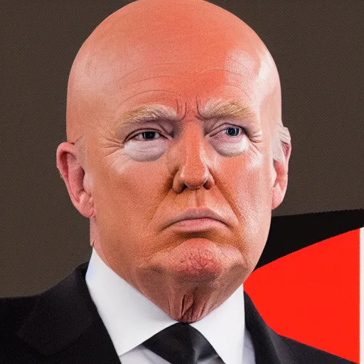 Image similar to donald trump as a bald man