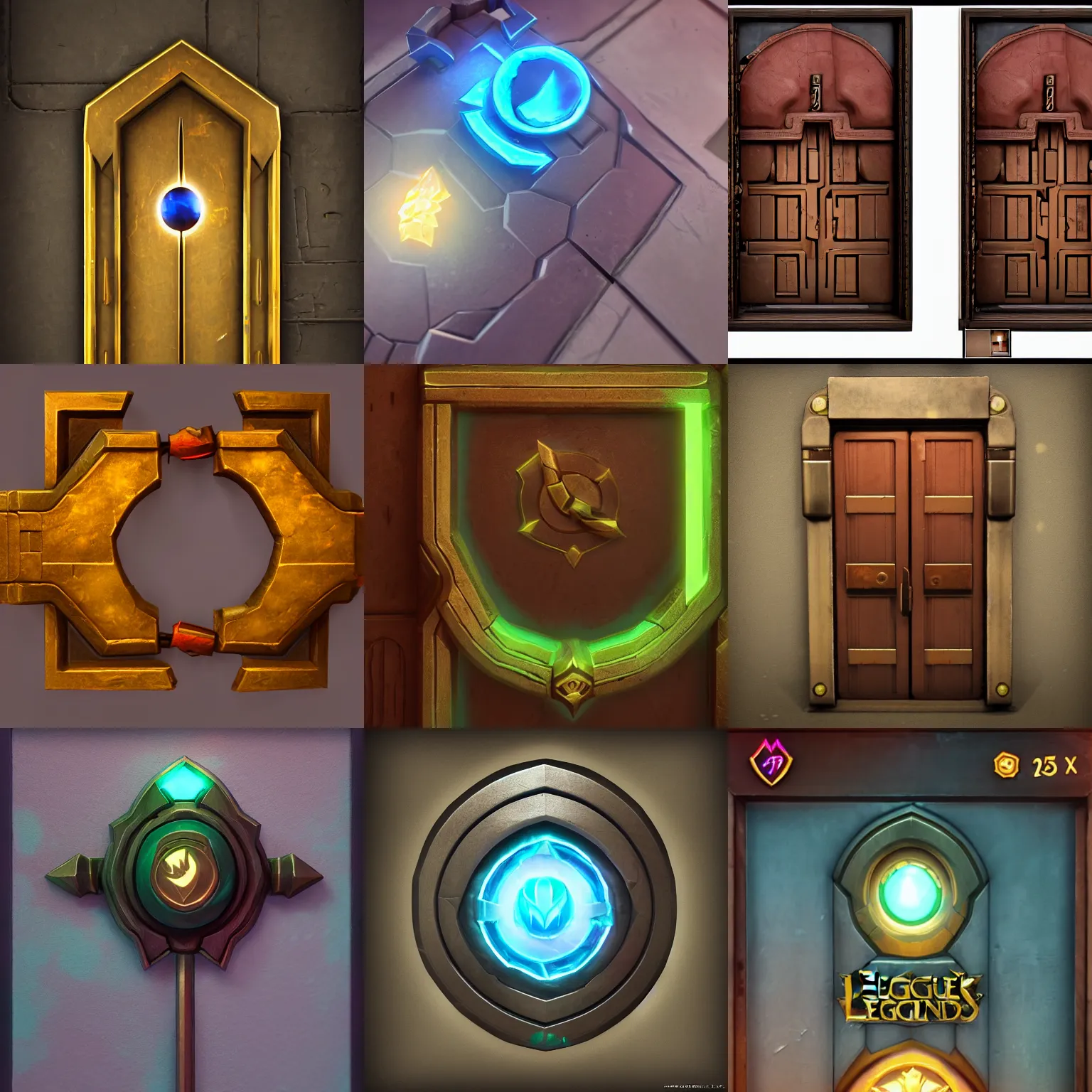 Prompt: a door’s key, league of legends inventory item, outer glow, solid background, vray 4k, trending on artstation