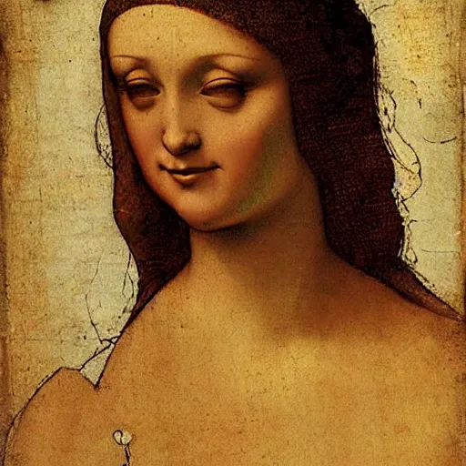 Prompt: a pin up, by leonardo da vinci