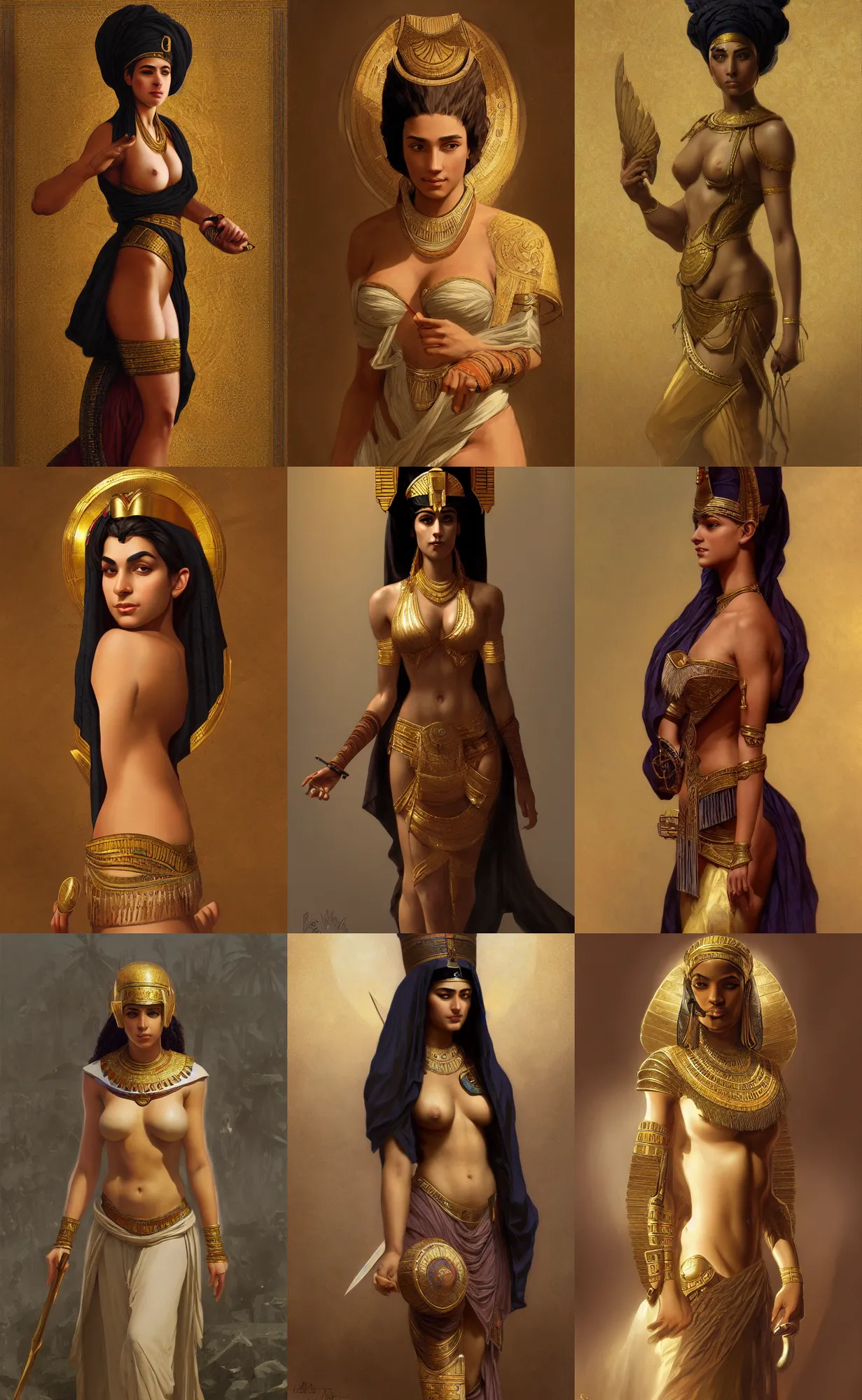 Prompt: amir wilson as egyptian, intricate, elegant, highly detailed, digital painting, artstation, concept art, smooth, sharp focus, illustration, d&d, art by rutkowski, orientalism, bouguereau