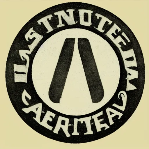 Image similar to stone logo, art style 1960
