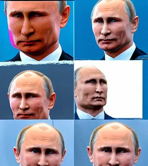 Image similar to Vladimir Putin in the role of Lord Voldemort