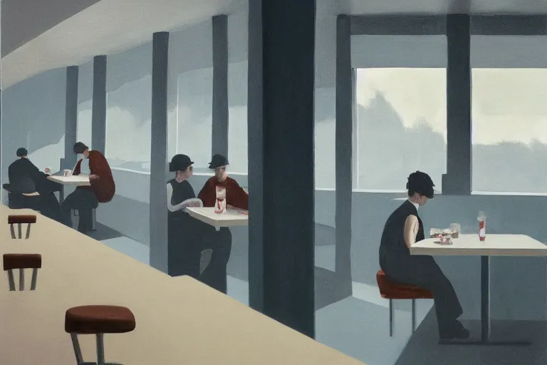 Image similar to diner near the route artwork by tim eitel