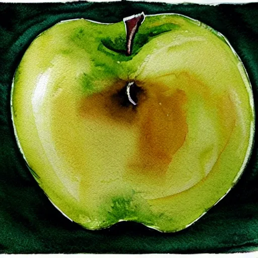 Image similar to apple by ivo jordanov, # artoftheday # watercolours # watercolor _ art