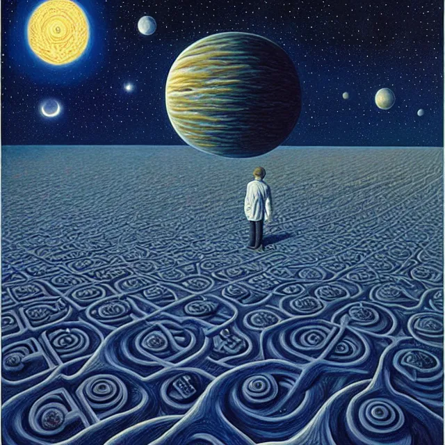 Image similar to an oil on canvas portrait of a beyond the cosmos, cosmic horror, rob gonsalves, high detail