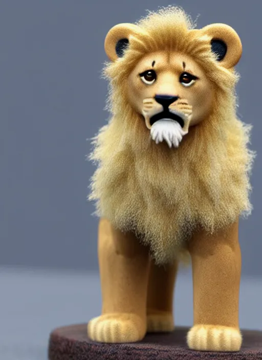 fluffy protogen lion, furry, artwork, full body shot 8k resolution