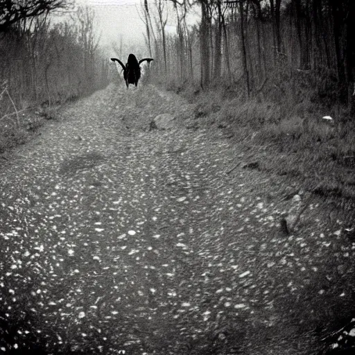 Image similar to mothman caught on trailcam