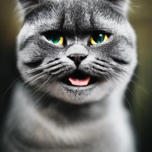 Premium Photo  Portrait photo of scottish fold cat with annoying