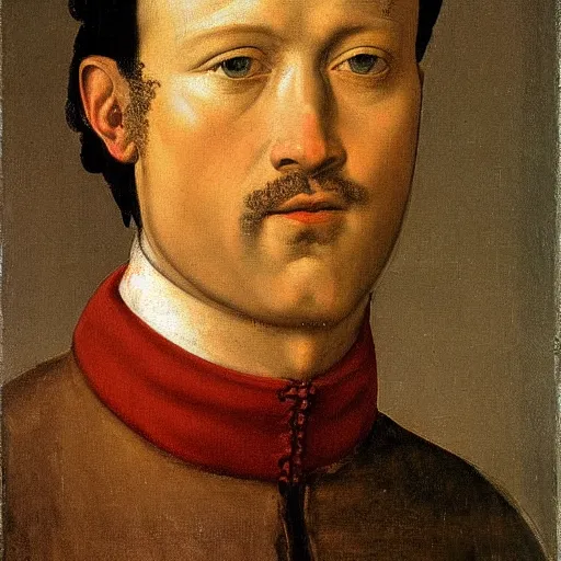 Image similar to a painting of a man with the head of a horse, by Agnolo Bronzino