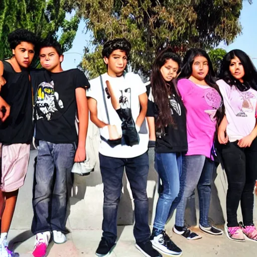 Prompt: east los angeles teenagers