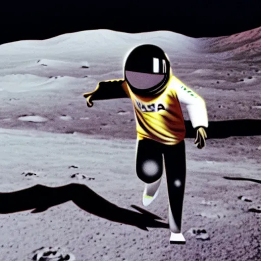 usain bolt racing on the moon, lunar lander in Stable Diffusion OpenArt