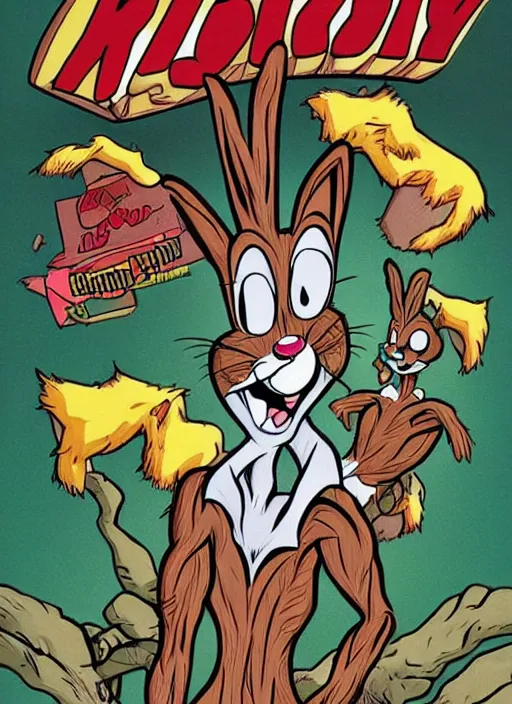 Image similar to bugs bunny as groot