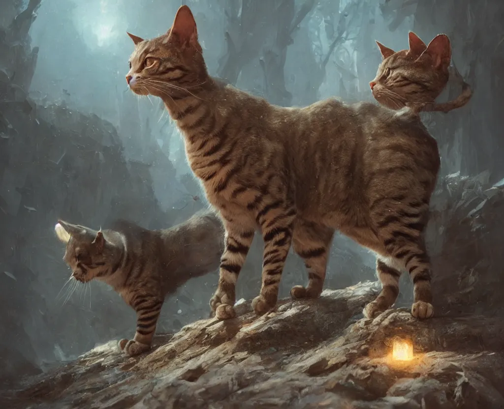 Prompt: a painted cat by greg rutkowski, volumetric lighting, epic scene, photography, perfect shape, high detailed, hyperrealistic, ultra detailed, 8 k resolution