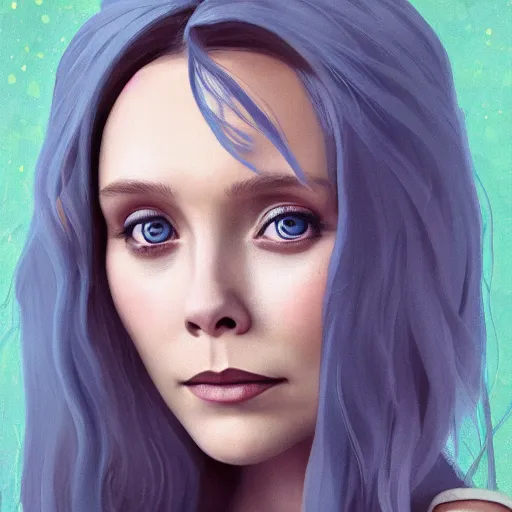 Prompt: elizabeth olsen as the goddess of sadness, oizys, golden ratio!!!!!, centered, trending on artstation, 8 k quality, cgsociety contest winner, artstation hd, artstation hq, luminous lighting