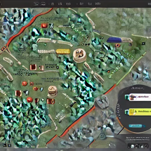 Image similar to user interface army, high detail , map view