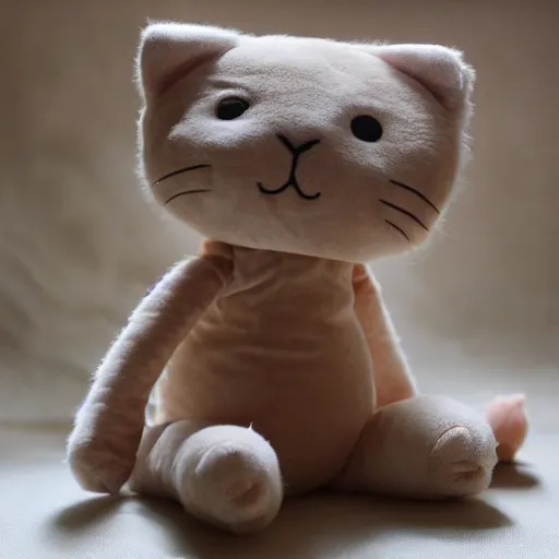 Image similar to plush cat toy dressed as a ballerina