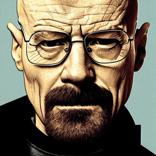 Prompt: walter white cast as harry potter