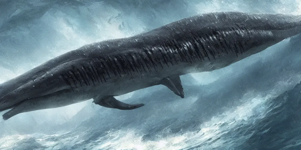 Prompt: a hyper detailed 3 d render of a leviathan shark floating just below the surface of the ocean, aircraft carriers, battleships, stormy weather, concept art, 8 k, artstation, art by greg rutkowski and adreas rochas, pixiv