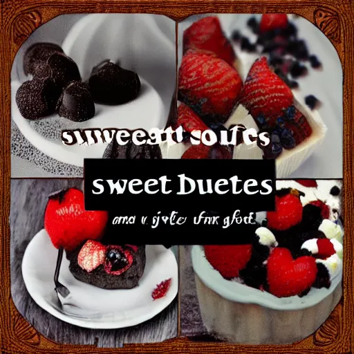 Image similar to sweet souls and dark desserts