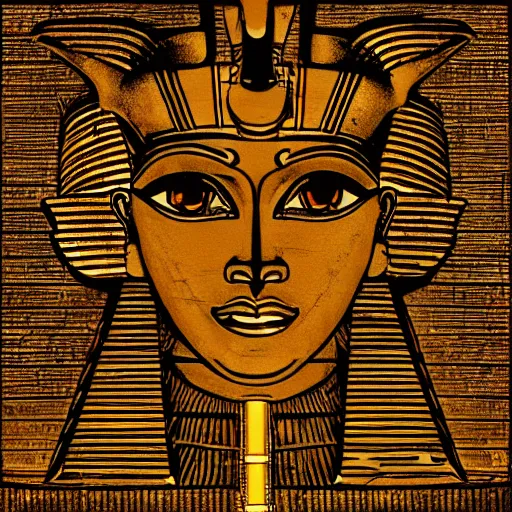 Image similar to egypt god, anubis, light beams, light lines, head, light circles, artstation, highly detailed, perfect lightning, pyramid, amon ra, crystall, vector, digital art, concept art