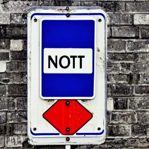 Prompt: A street sign that says Not A Sign