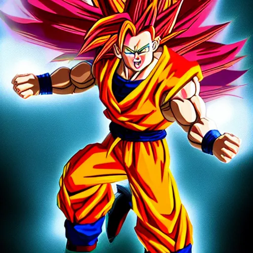 Image similar to rooster super saiyan