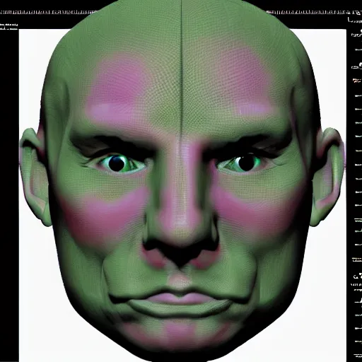 Image similar to face unwrapped uv map