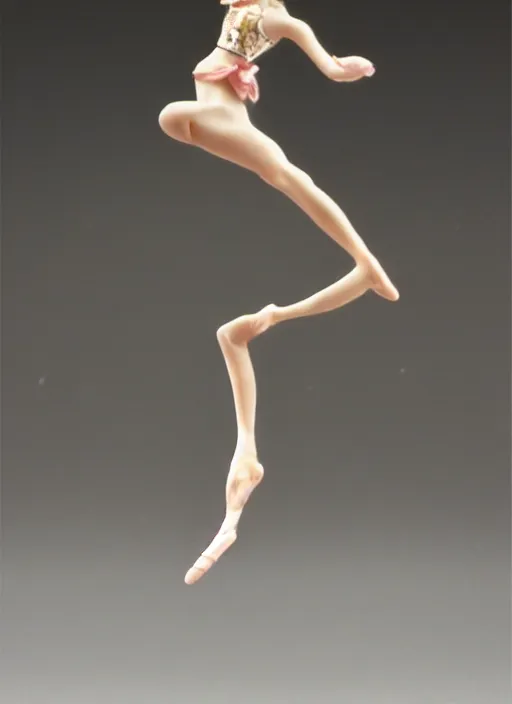 Image similar to Fine Image on the store website, eBay, Full body, 80mm resin figure of a cute modern dancer girl, environmental light from the front