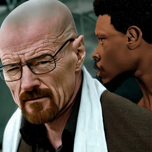 Image similar to walter white and black panther