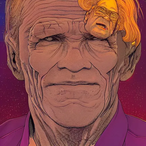 Prompt: a high quality portrait photo of a astral explorer, by moebius and geof darrow, photorealistic, 8 k, artstation