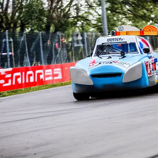 Image similar to a capybara driving a race car, DSLR 15mm, photography