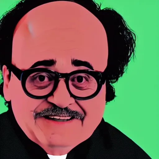 Prompt: Danny Devito in Kurzgesagt, 4k HDR