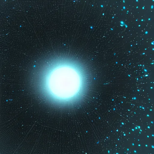 Prompt: a particles simulation of the universe, Blender 3D, Unreal Engine, 8k