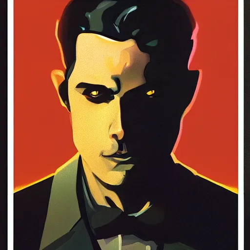 Prompt: portrait of mystery man from lost highway by petros afshar, hyper real, laurie greasley, jc leyendecker and singer sargent