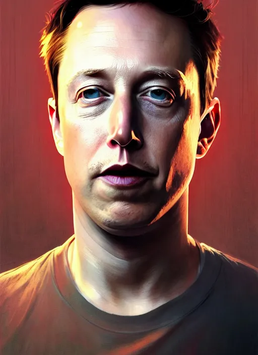 Image similar to Highly detailed portrait of Elon musk mixed with Mark zuckerberg and Tom Hiddleston, Stephen Bliss, unreal engine, fantasy art by Greg Rutkowski, Loish, Rhads, ferdinand knab, Makoto Shinkai and Lois van baarle, ilya kuvshinov, rossdraws, Tom Bagshaw, alphonse mucha, global illumination, radiant light, detailed and intricate environment