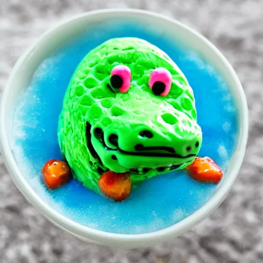 Image similar to alligator icecream