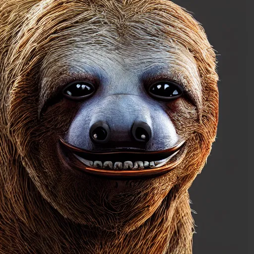 Prompt: Portrait of Jeff Bezos as a sloth, beautiful detailed intricate insanely detailed octane render, 8k artistic photography, photorealistic